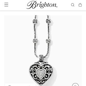 Brighton Reno Heart Necklace - Silver